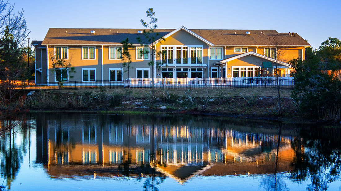 SECU Family House from lake