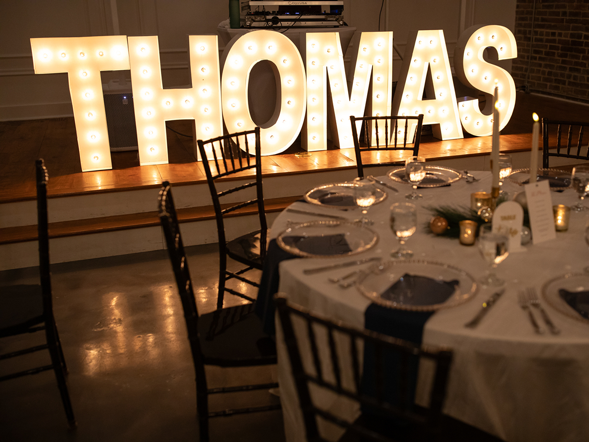 Thomas LED letter sign